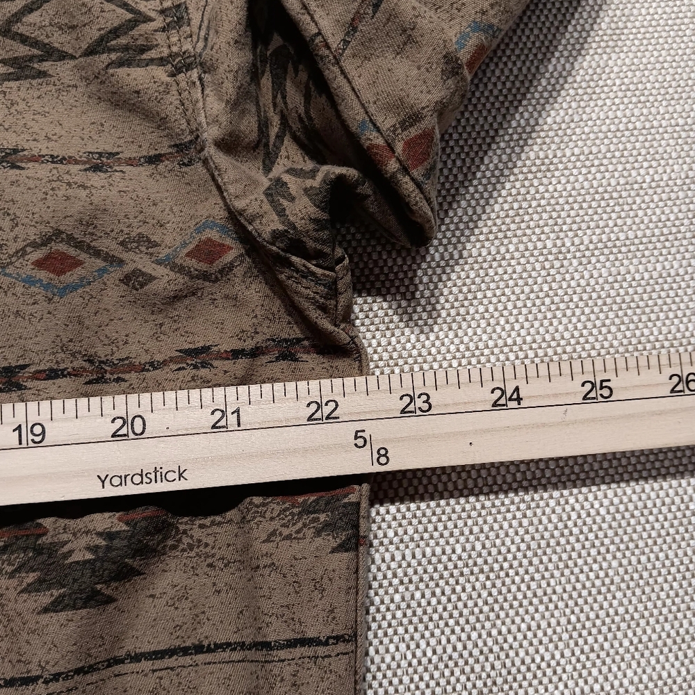 Redhead Aztec Western Button Down, Medium, Tan & … - image 5